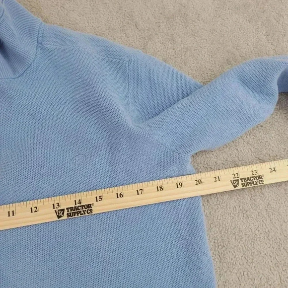 Southern Tide Men's M The Skipjack Light Half-Zip Mock Neck Polo Sweater 29PT - Picture 4 of 9